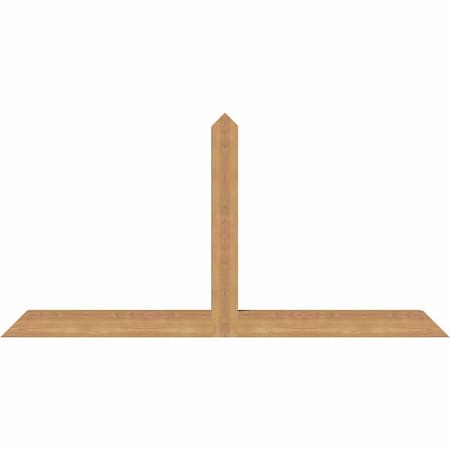 Ekena Millwork Portland Timber Gable Bracket, Western Red Cedar, 60"W x 30"H x 3 1/2"D x 3 1/2"F, 12/12 Pitch GBW060X30X0404POR00SWR
